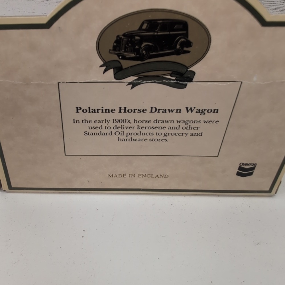 Standard Oil Company VINTAGE Polarine Motor Cars Horse Drawn Wagon Chevron No. 9 - Picture 6 of 7